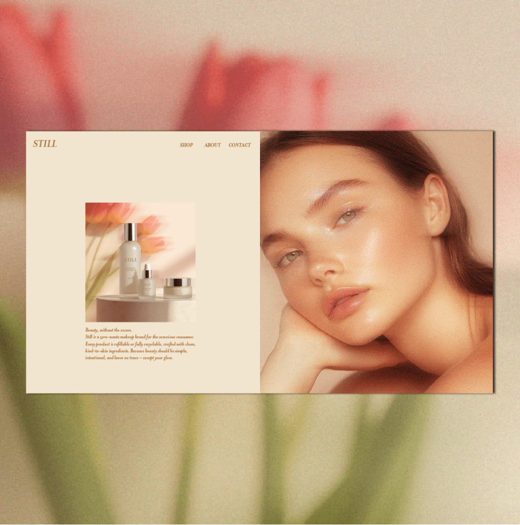 still beauty brand web design